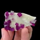 Natural Purple Cubic Fluorite Mineral Specimen,High Quality Specimen,ANHUI,CHINA(50*35*10mm) - image 2
