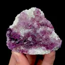 Natural Purple Cubic Fluorite Mineral Specimen,High Quality Specimen,ANHUI,CHINA(65*60*20mm) - image 1
