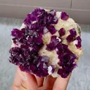 Natural Purple Cubic Fluorite Mineral Specimen,High Quality Specimen,ANHUI,CHINA(85*75*20mm) - image 2