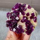 Natural Purple Cubic Fluorite Mineral Specimen,High Quality Specimen,ANHUI,CHINA(85*75*20mm) - image 4