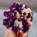 Natural Purple Cubic Fluorite Mineral Specimen,High Quality Specimen,ANHUI,CHINA(85*75*20mm) - image 3
