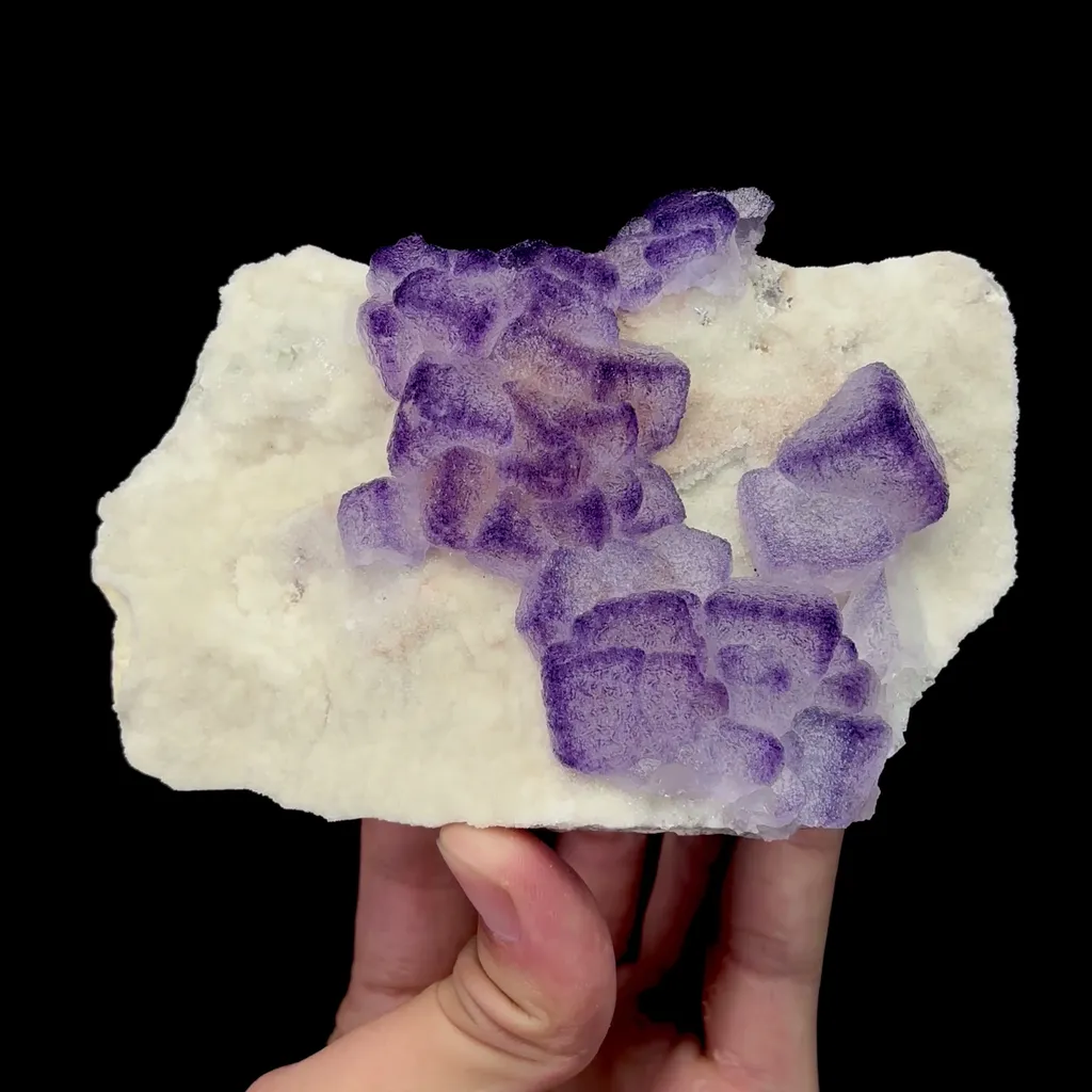Natural Purple Cubic Fluorite Mineral Specimen,High Quality Specimen,GUIZHOU,CHINA(126*88*33mm) - image 4