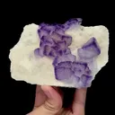 Natural Purple Cubic Fluorite Mineral Specimen,High Quality Specimen,GUIZHOU,CHINA(126*88*33mm) - image 1