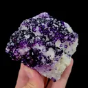 Natural Purple Cubic Fluorite Mineral Specimen,High Quality Specimen,HENAN,CHINA(73*70*50mm) - image 4