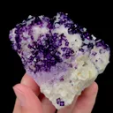 Natural Purple Cubic Fluorite Mineral Specimen,High Quality Specimen,HENAN,CHINA(73*70*50mm) - image 3