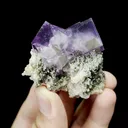 Natural Purple Cubic Fluorite Mineral Specimen,High Quality Specimen,YAO GANG XIAN,HUNAN,CHINA(50*54*30mm) - image 1