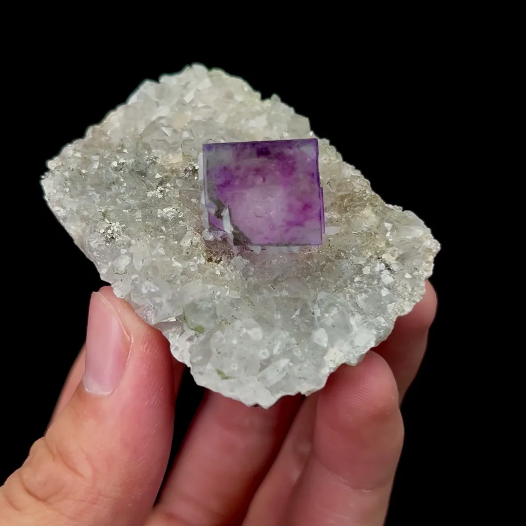 Natural Purple Cubic Fluorite Mineral Specimen,High Quality Specimen,YAO GANG XIAN,HUNAN,CHINA(54*36*23mm) - image 3