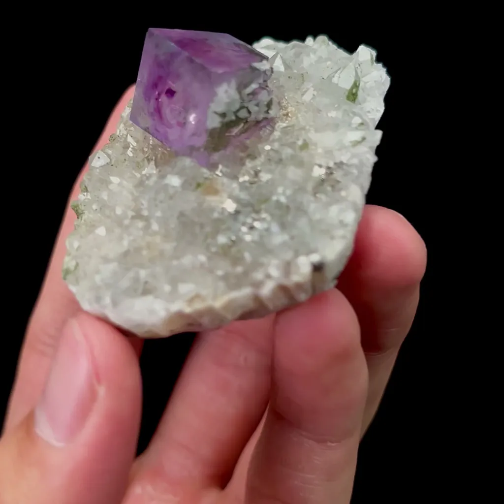 Natural Purple Cubic Fluorite Mineral Specimen,High Quality Specimen,YAO GANG XIAN,HUNAN,CHINA(54*36*23mm) - image 2
