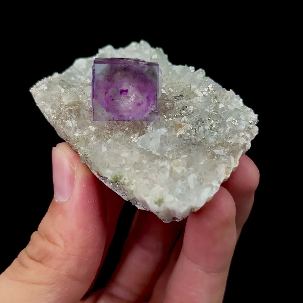 Natural Purple Cubic Fluorite Mineral Specimen,High Quality Specimen,YAO GANG XIAN,HUNAN,CHINA(54*36*23mm) - image 4