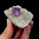 Natural Purple Cubic Fluorite Mineral Specimen,High Quality Specimen,YAO GANG XIAN,HUNAN,CHINA(54*36*23mm) - image 4