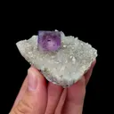 Natural Purple Cubic Fluorite Mineral Specimen,High Quality Specimen,YAO GANG XIAN,HUNAN,CHINA(54*36*23mm) - image 1