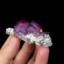 Natural Purple Cubic Fluorite Mineral Specimen,High Quality Specimen,YAO GANG XIAN,HUNAN,CHINA(55*20*20mm) - image 2