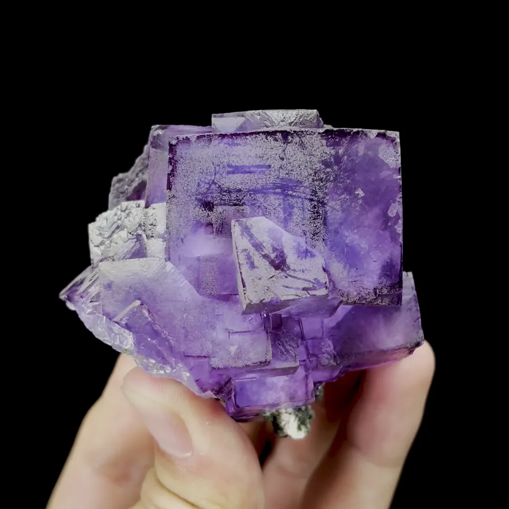 Natural Purple Cubic Fluorite Mineral Specimen,High Quality Specimen,YAO GANG XIAN,HUNAN,CHINA(65*55*40mm) - image 5