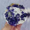 Natural Purple Cubic Fluorite Mineral Specimen,High Quality Specimen,YINDU,INNER MONGOLIA,CHINA(75*85*35mm) - image 3