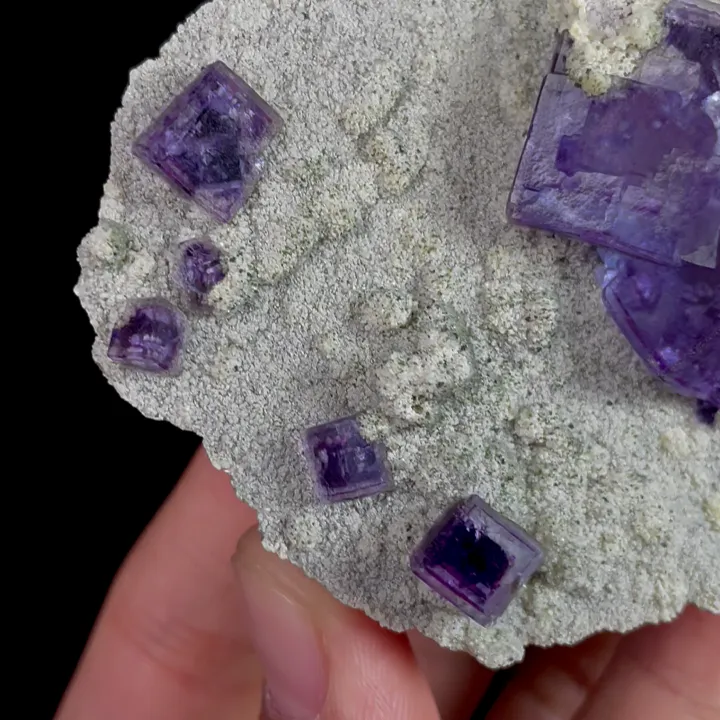 Natural Purple Cubic Fluorite, Mineral Specimen:Inner Mongolia,China (70*60*30MM) - image 5