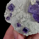 Natural Purple Cubic Fluorite, Mineral Specimen:Inner Mongolia,China (70*60*30MM) - image 5