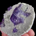 Natural Purple Cubic Fluorite, Mineral Specimen:Inner Mongolia,China (70*60*30MM) - image 4