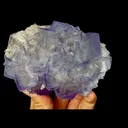 Natural Purple Cubic Fluorite, Mineral Specimen:Xianghualing,Hunan (100*70*45MM) - image 5