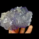 Natural Purple Cubic Fluorite, Mineral Specimen:Xianghualing,Hunan (100*70*45MM) - image 3