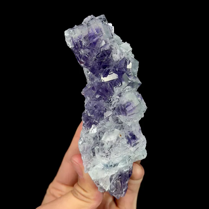 Natural Purple Cubic Fluorite, Mineral Specimen:Xianghualing,Hunan (120*55*40MM) - image 6