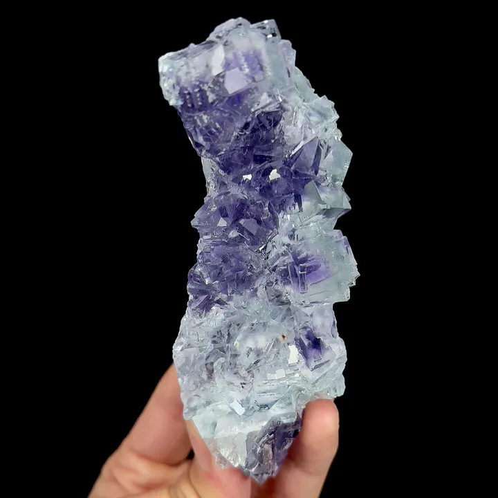 Natural Purple Cubic Fluorite, Mineral Specimen:Xianghualing,Hunan (120*55*40MM) - image 4