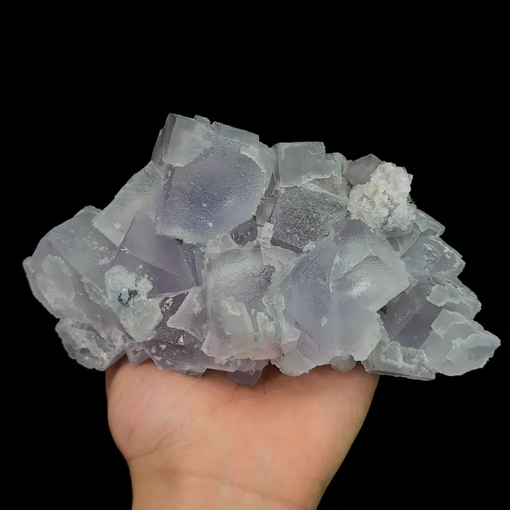 Natural Purple Cubic Fluorite, Mineral Specimen:Xianghualing,Hunan (180*90*65MM) image