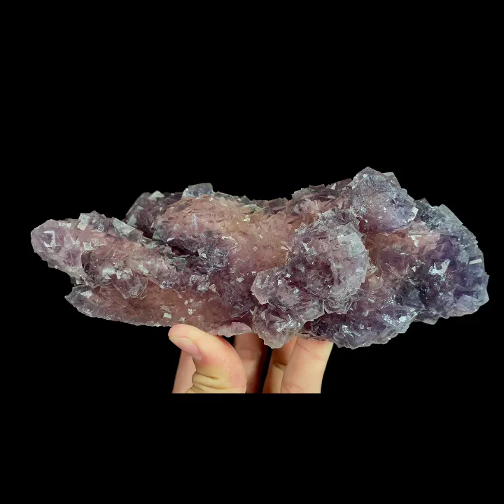 Natural Purple Cubic Fluorite, Mineral Specimen:Xianghualing,Hunan (75*190*60MM) - image 4
