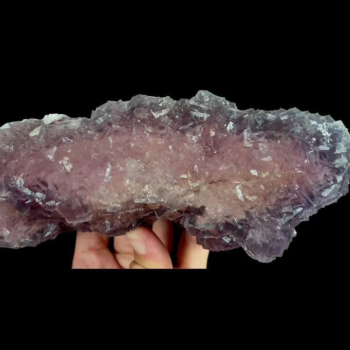 Natural Purple Cubic Fluorite, Mineral Specimen:Xianghualing,Hunan (75*190*60MM) - image 3