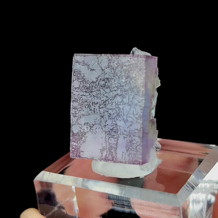 Natural Purple Cubic Fluorite, Mineral Specimen:Yaogangxian,Hunan (15*25*10MM) - image 2