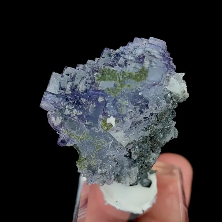 Natural Purple Cubic Fluorite, Mineral Specimen:Yaogangxian,Hunan (25*40*35MM) - image 3