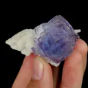 Natural Purple Cubic Fluorite, Mineral Specimen:Yaogangxian,Hunan (30*50*20MM) - image 4