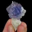 Natural Purple Cubic Fluorite, Mineral Specimen:Yaogangxian,Hunan (30*50*20MM) - image 5