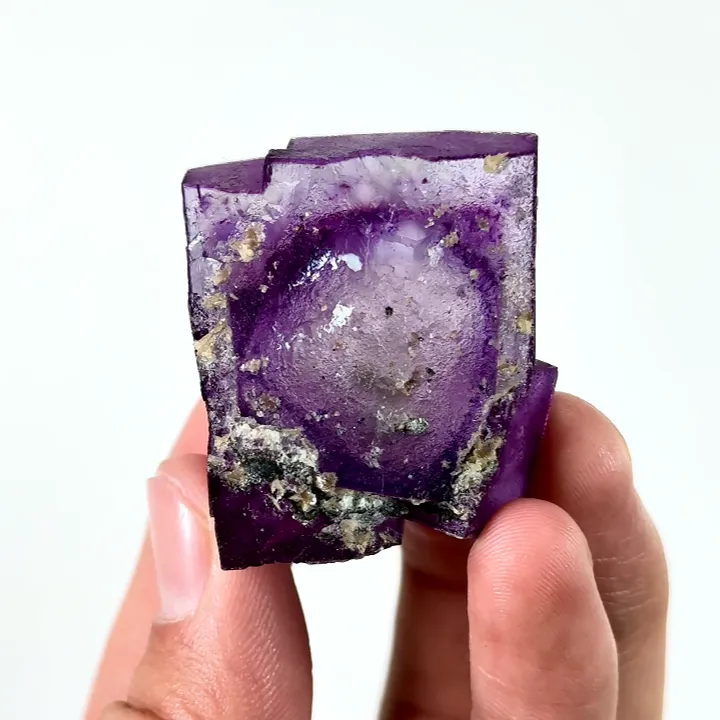 Natural Purple Cubic Fluorite, Mineral Specimen:Yaogangxian,Hunan (35*30*20MM) - image 3