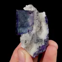 Natural Purple Cubic Fluorite, Mineral Specimen:Yaogangxian,Hunan (35*55*20MM) - image 1