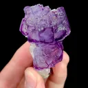 Natural Purple Cubic Fluorite, Mineral Specimen:Yaogangxian,Hunan (35*60*25MM) - image 4