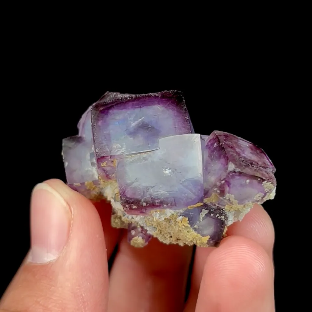 Natural Purple Cubic Fluorite, Mineral Specimen:Yaogangxian,Hunan (40*25*20MM) - image 2