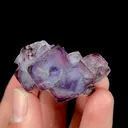 Natural Purple Cubic Fluorite, Mineral Specimen:Yaogangxian,Hunan (40*25*20MM) - image 3