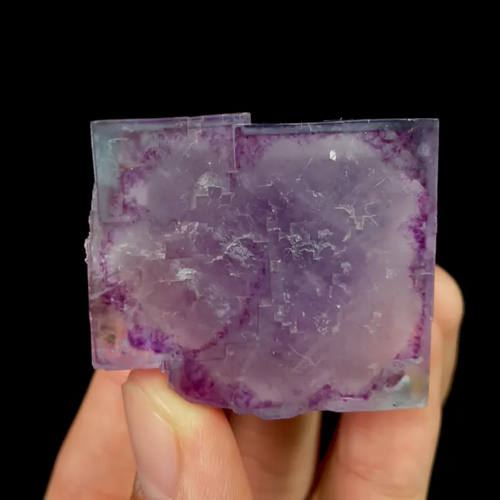 Natural Purple Cubic Fluorite, Mineral Specimen:Yaogangxian,Hunan （40*35*25MM） image