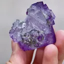 Natural Purple Cubic Fluorite, Mineral Specimen:Yaogangxian,Hunan （40*40*35mm） - image 5