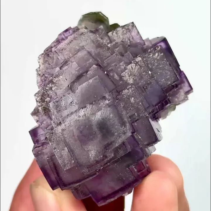 Natural Purple Cubic Fluorite, Mineral Specimen:Yaogangxian,Hunan (40*40*40MM) image