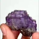 Natural Purple Cubic Fluorite, Mineral Specimen:Yaogangxian,Hunan (40*40*40MM) - image 4