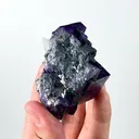 Natural Purple Cubic Fluorite, Mineral Specimen:Yaogangxian,Hunan (40*45*40MM) - image 7