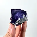 Natural Purple Cubic Fluorite, Mineral Specimen:Yaogangxian,Hunan (40*45*40MM) - image 5