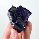 Natural Purple Cubic Fluorite, Mineral Specimen:Yaogangxian,Hunan (40*45*40MM) - image 6