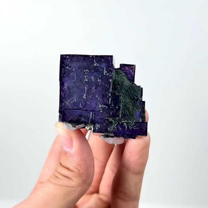 Natural Purple Cubic Fluorite, Mineral Specimen:Yaogangxian,Hunan (40*45*40MM) image