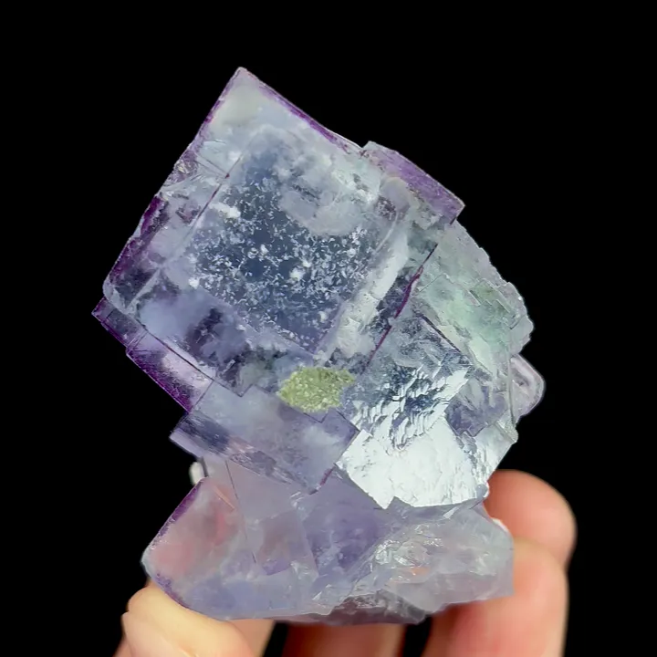 Natural Purple Cubic Fluorite, Mineral Specimen:Yaogangxian,Hunan (45*60*35MM) image