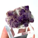 Natural Purple Cubic Fluorite, Mineral Specimen:Yaogangxian,Hunan (50*25*15MM) - image 2