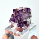Natural Purple Cubic Fluorite, Mineral Specimen:Yaogangxian,Hunan (50*25*15MM) - image 3