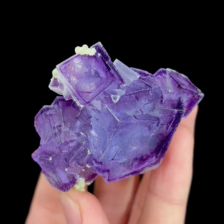 Natural Purple Cubic Fluorite, Mineral Specimen:Yaogangxian,Hunan (50*45*30MM) image