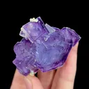 Natural Purple Cubic Fluorite, Mineral Specimen:Yaogangxian,Hunan (50*45*30MM) - image 2